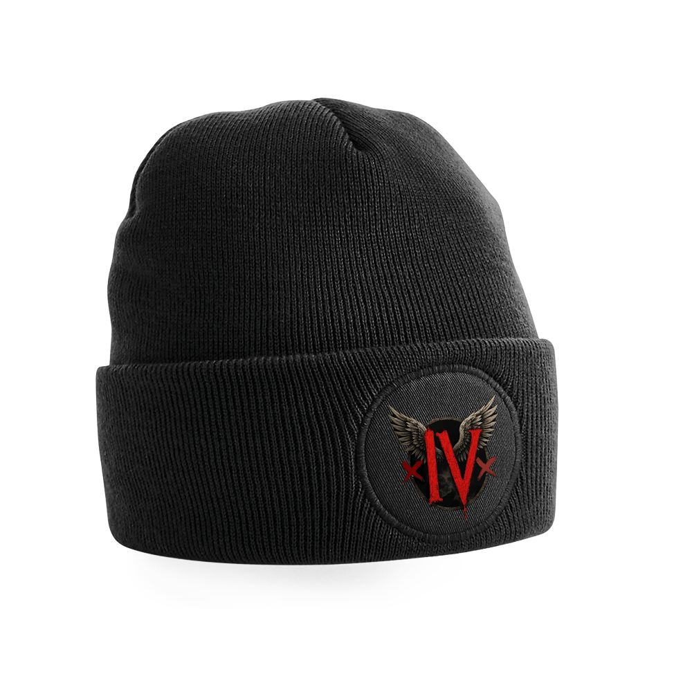 BB446: Room IV Logo (Circle Patch Black Beanie)