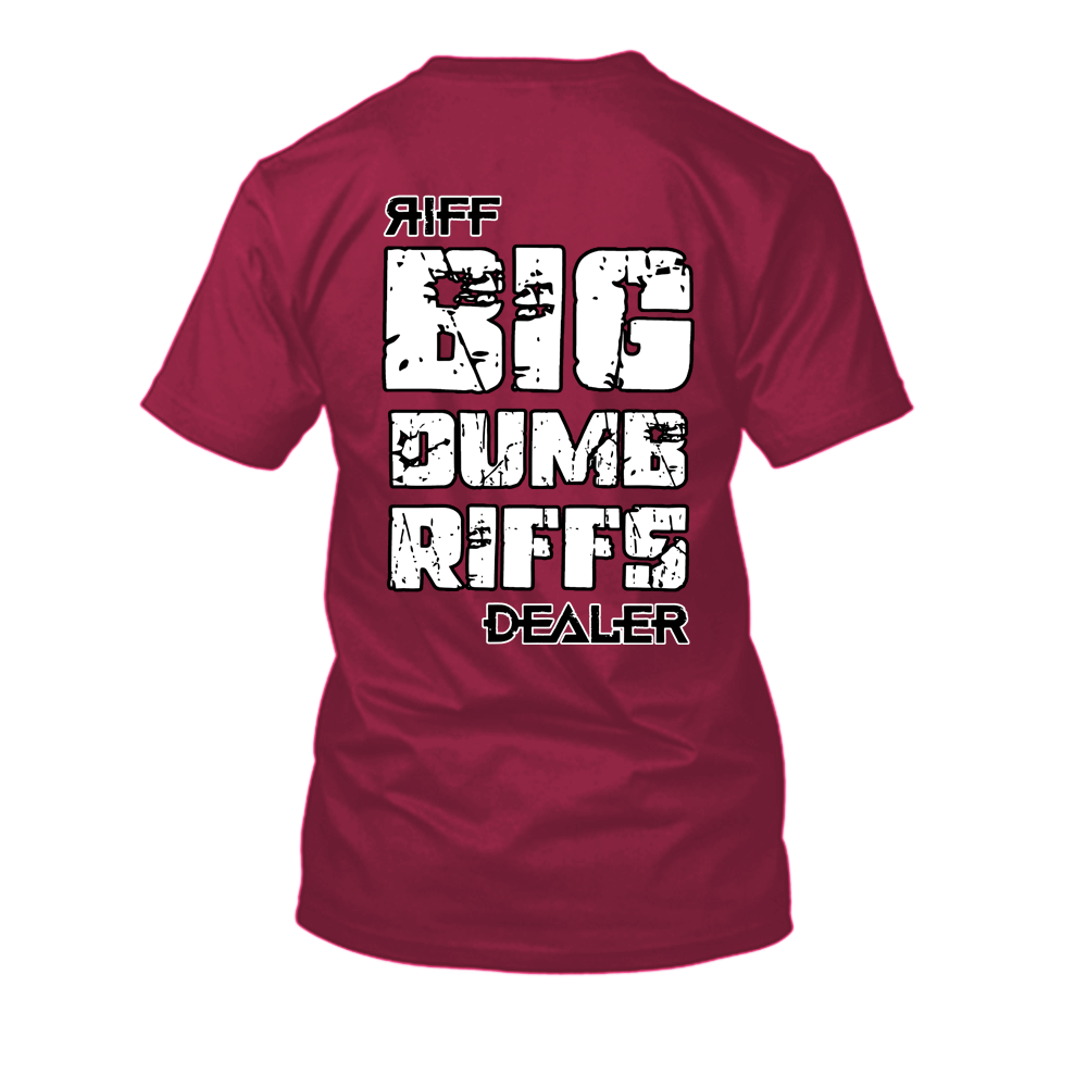 GD01-DS: Riff Dealer (Regular Fit Red T-Shirt) - Image 3
